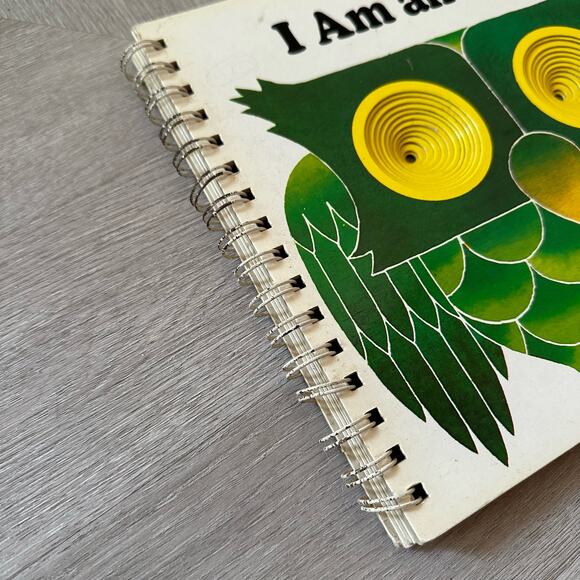 I Am An Owl Spiral Bound Poke & Look Board Book Vintage 1981 - Picture 10 of 12